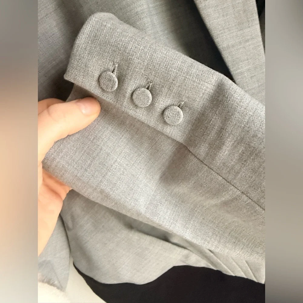 RtA Maryse Blazer Bodysuit In Gray-Size Medium - Picture 8 of 8